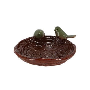 FB560 Keramiek nestvormig vogelbad