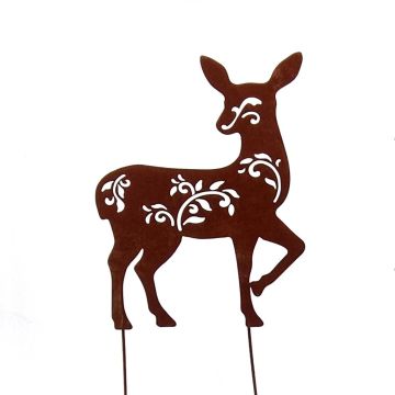 Roestig Hert tuindecoratie 37 cm h
