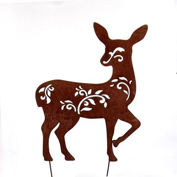 Roestig Hert tuindecoratie 49 cm