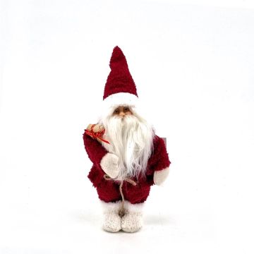 Kerstman Rood met Kadotje 35 cm