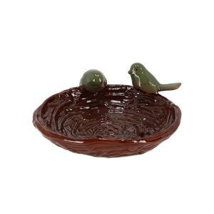 FB560 Keramiek nestvormig vogelbad